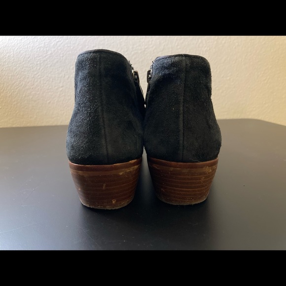 Sam Edelman Black Suede Petty Ankle Boot, size 7 - Picture 6 of 9